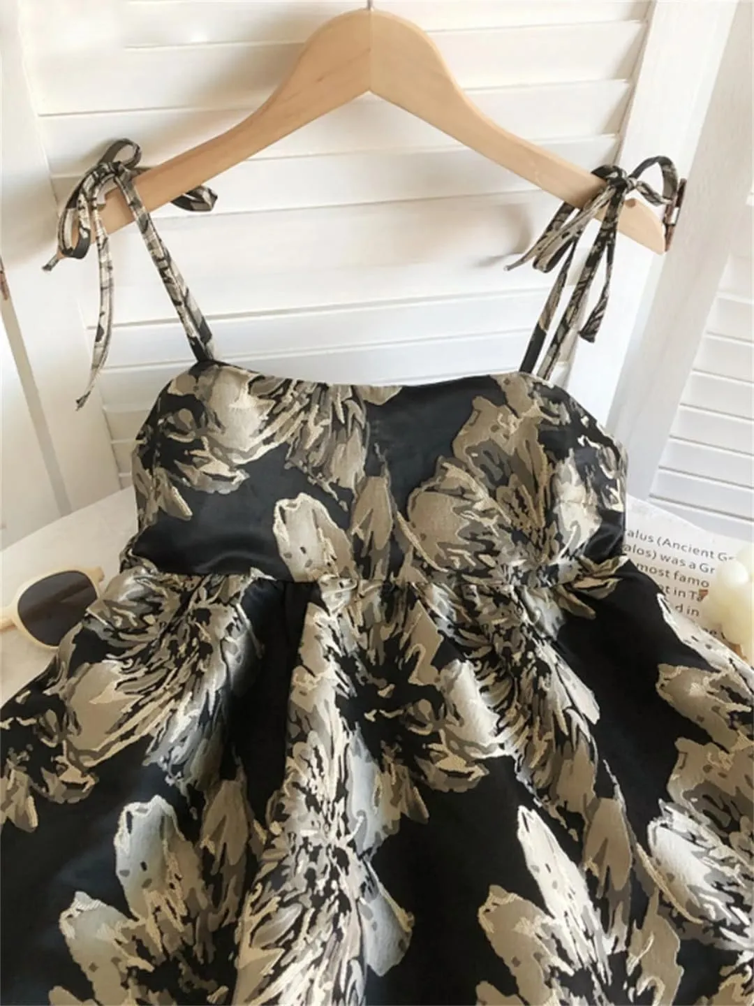 Women's Lace Up Cropped Top Backless Camisole Tank Top Floral Summer Sexy Top