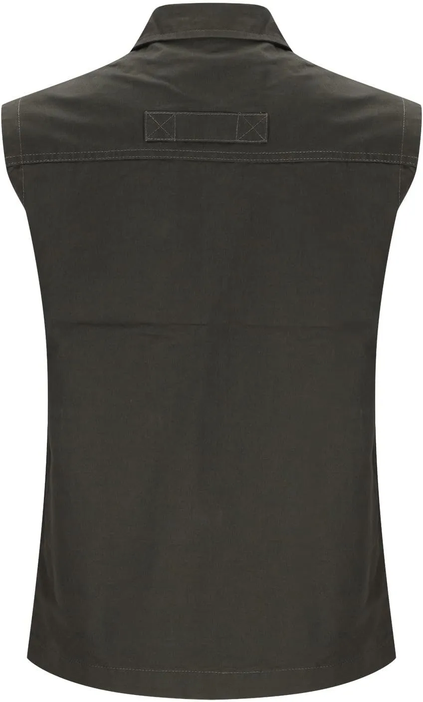 Womens Outdoor Jackets Vests Casual Full Zipper Sleeveless Hiking Fishing Vests Utility Travel Safari Cargo Vest with Pockets