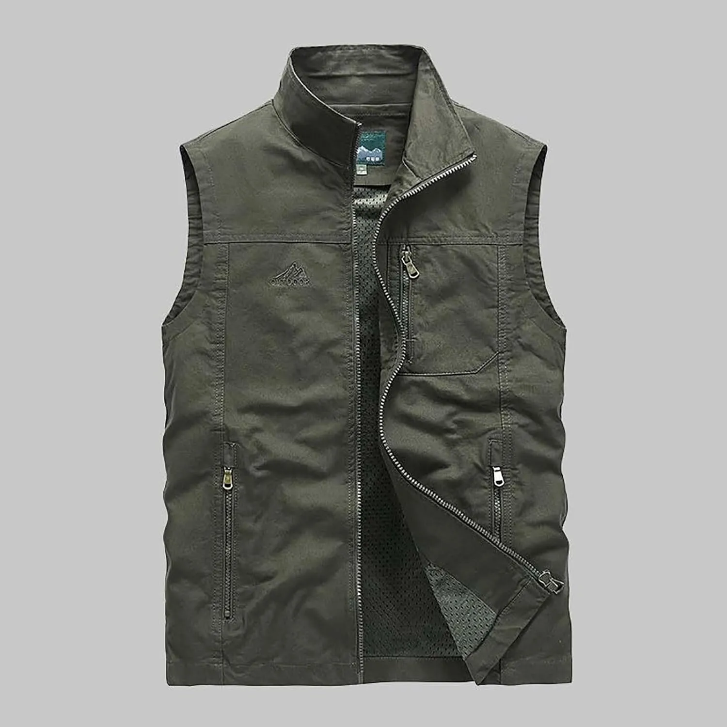 Womens Outdoor Jackets Vests Casual Full Zipper Sleeveless Hiking Fishing Vests Utility Travel Safari Cargo Vest with Pockets