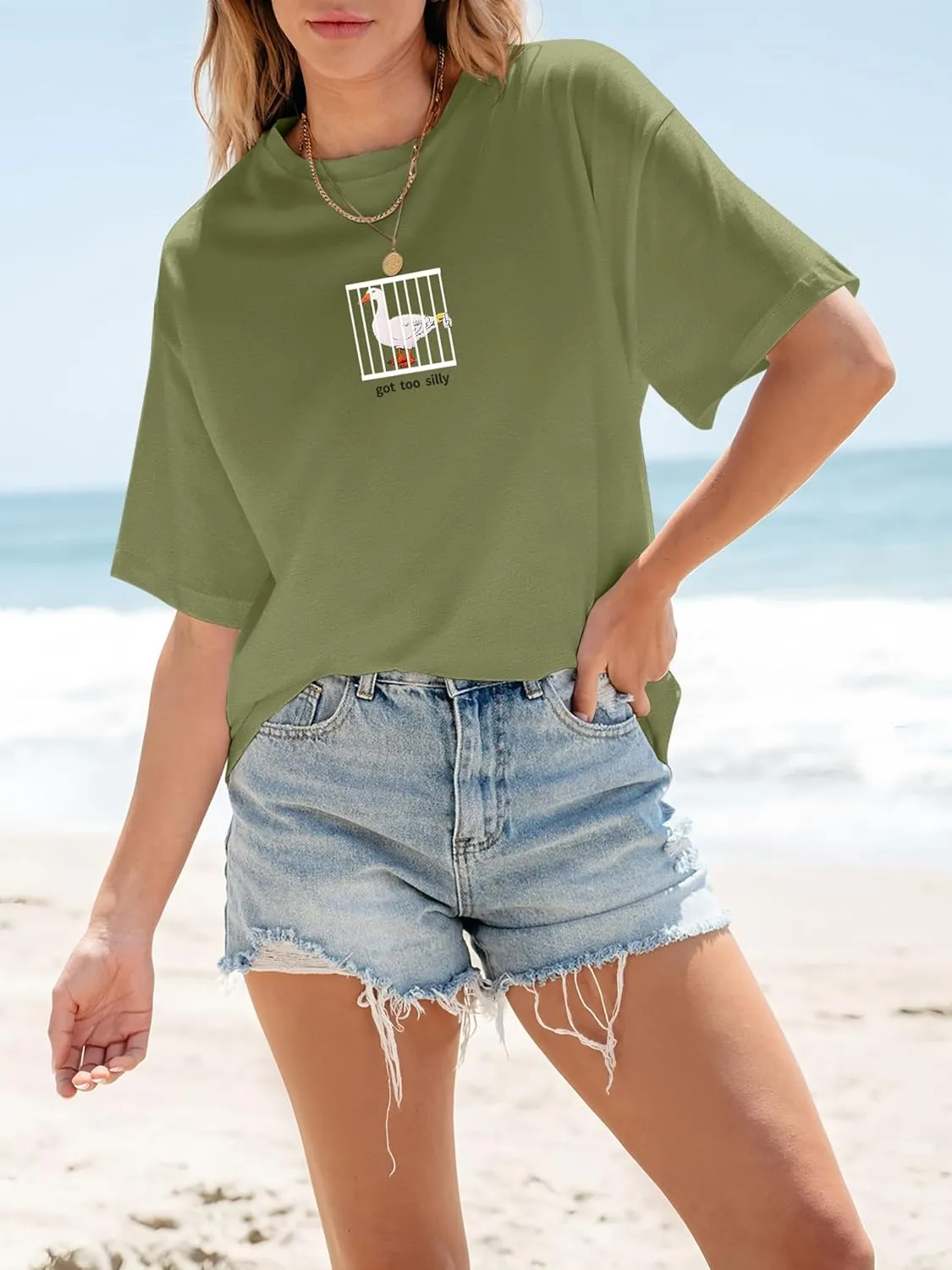 Women's Oversized T Shirts Graphic Tees Summer Short Sleeve Casual Loose Crewneck Basic Tunic Tops Trendy 2025