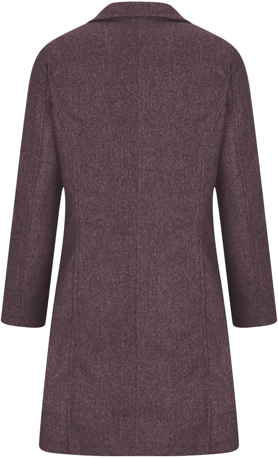 Womens Pea Coat Winter Fall Classic Button Down Stand Collar Peacoat Dressy Casual Elegant Trench Coat with Pocket
