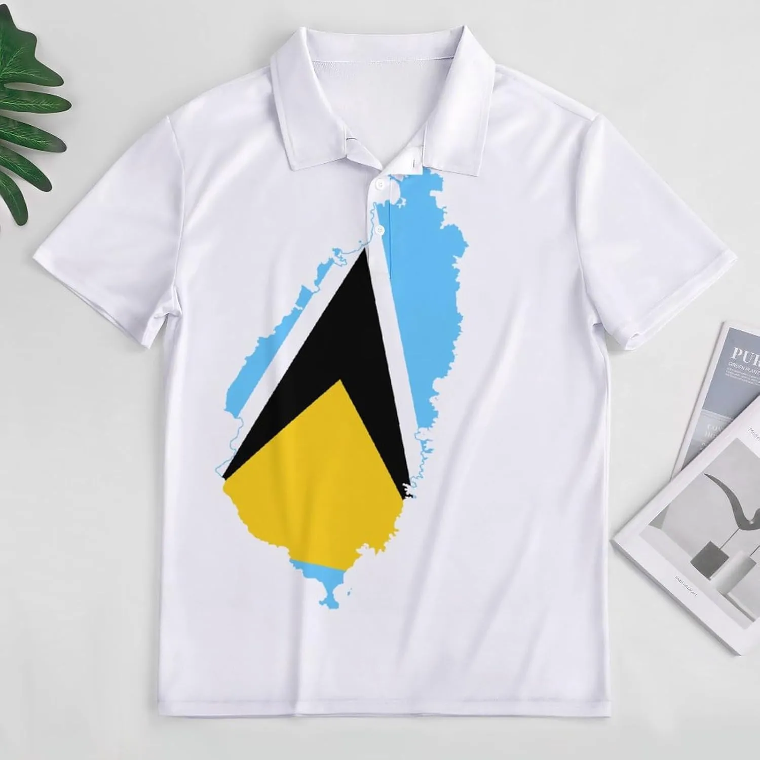 Women's Sport Australian Flag Polo-Shirt Soft Short-Sleeve Polo-Shirt for Women