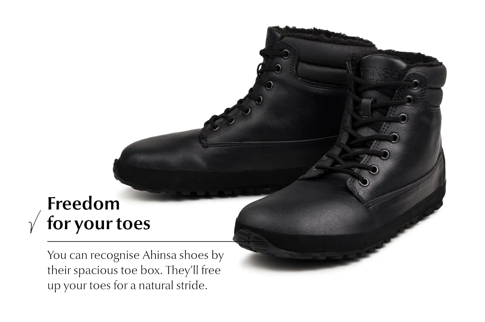 Women's winter barefoot boots Shuma Winter black