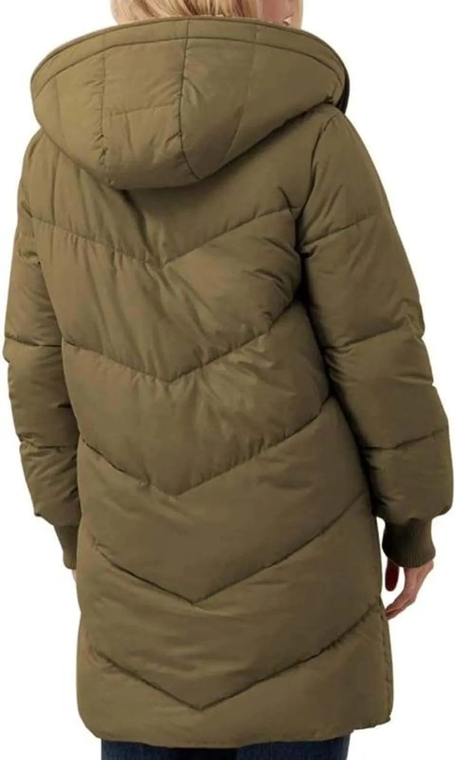 Womens Winter Coat Jacket Fleece Lined Long Sleeve Outwear Full Zipper Solid Coat Winter Warm Down Jacket with