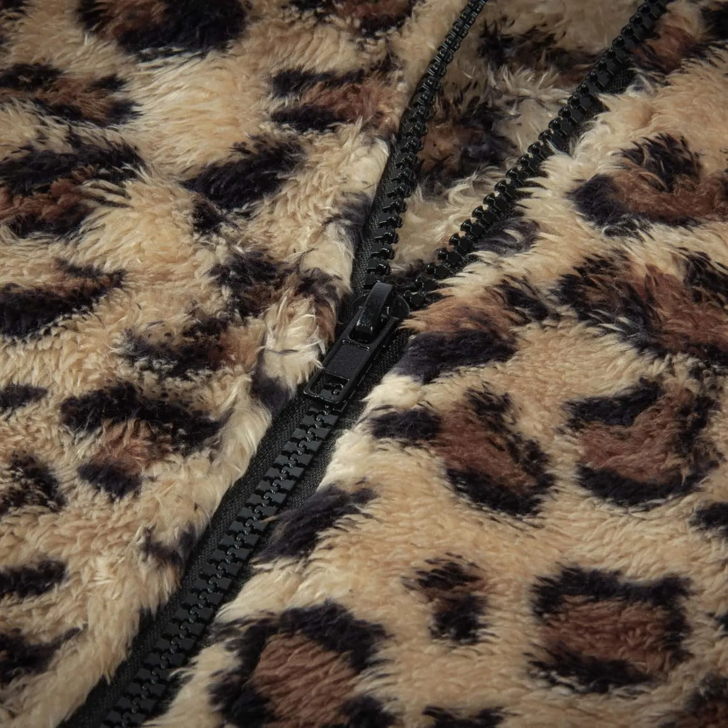 Womens Winter Coats Leopard Print Fleece Cardigan Faux Fur Long Jacket Retro Lapel Warm Overcoat Plus Size Trench Coat