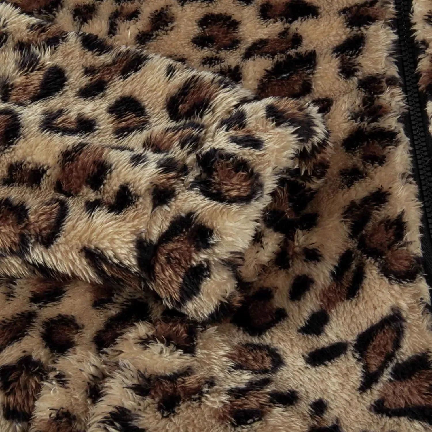 Womens Winter Coats Leopard Print Fleece Cardigan Faux Fur Long Jacket Retro Lapel Warm Overcoat Plus Size Trench Coat
