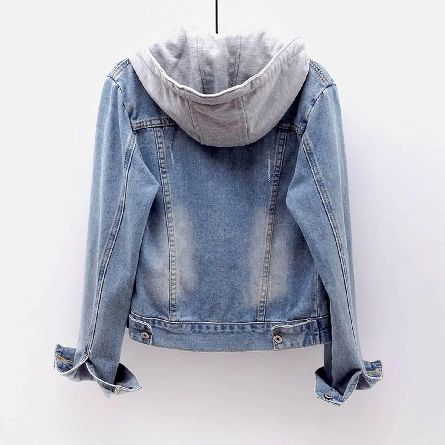 Women's Winter Denim Jackets Faux Fur Lined Warm Coats Sherpa Fur Fleece Lined Thicken Denim Jean Trucker Jacket Coat