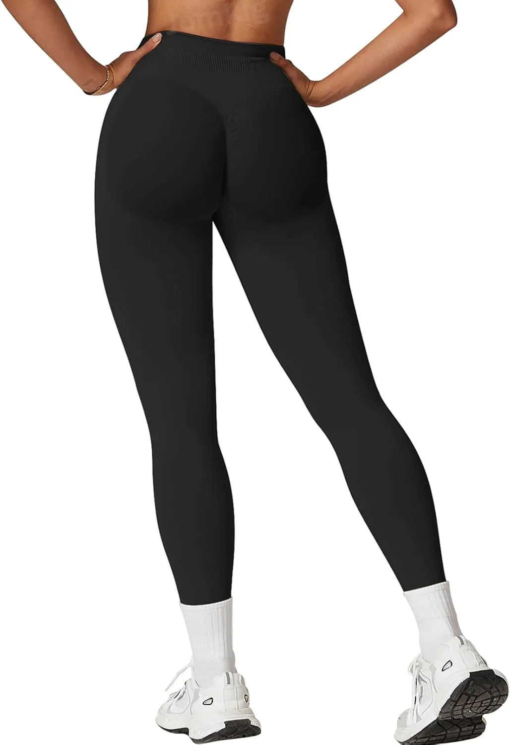 Womens Workout Leggings Seamless Tummy Control Yoga Pants Scrunch Butt Lifting Compression Gym Athletic Leggings