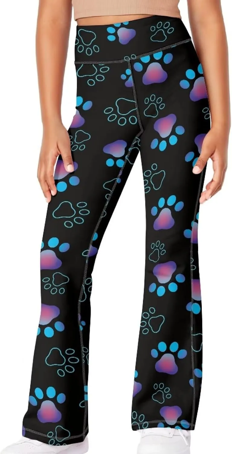 Ystardream Girls' Activewear Leggings Cute Flare Leggings for Girls Casual