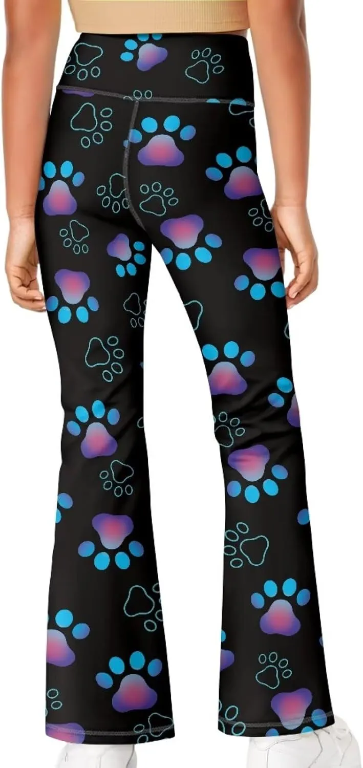 Ystardream Girls' Activewear Leggings Cute Flare Leggings for Girls Casual