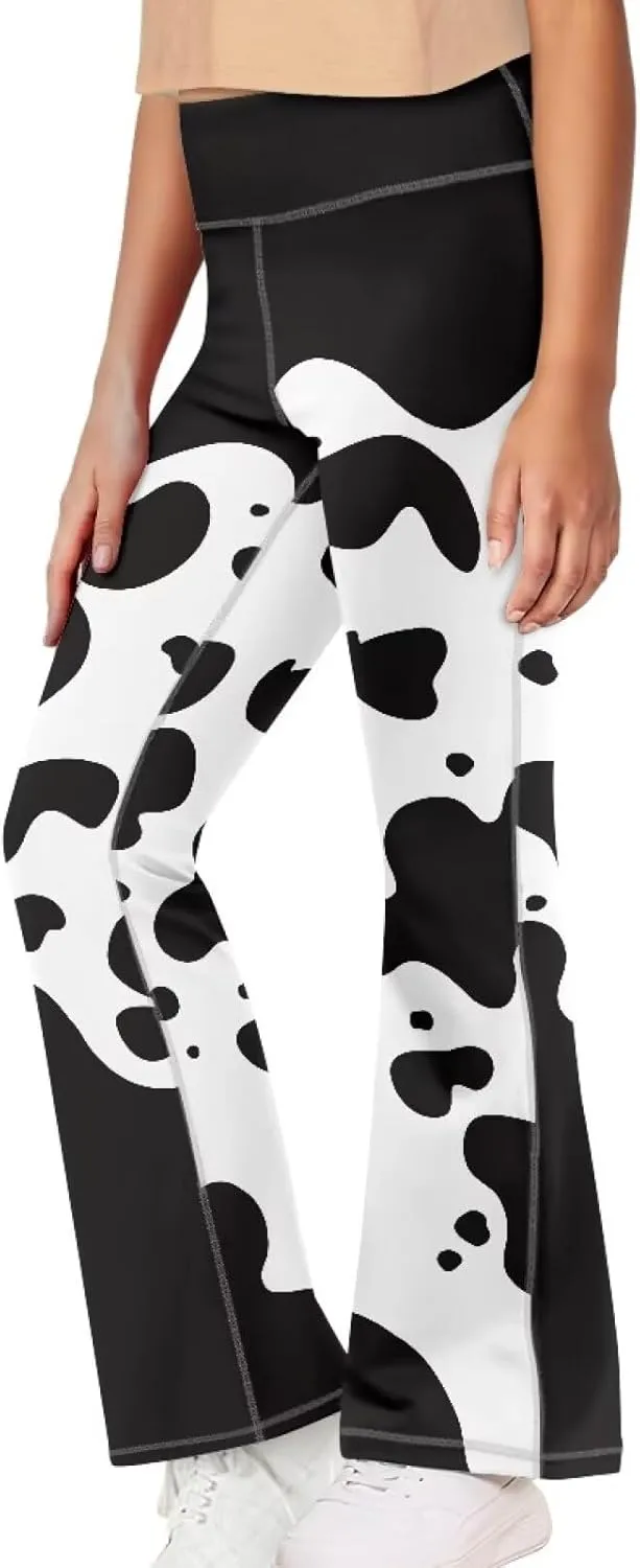 Ystardream Girls' Activewear Leggings Cute Flare Leggings for Girls Casual