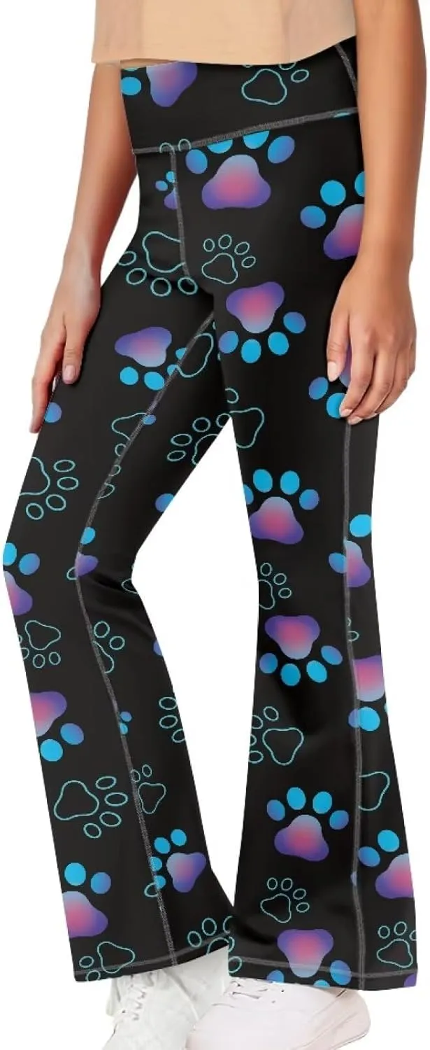 Ystardream Girls' Activewear Leggings Cute Flare Leggings for Girls Casual