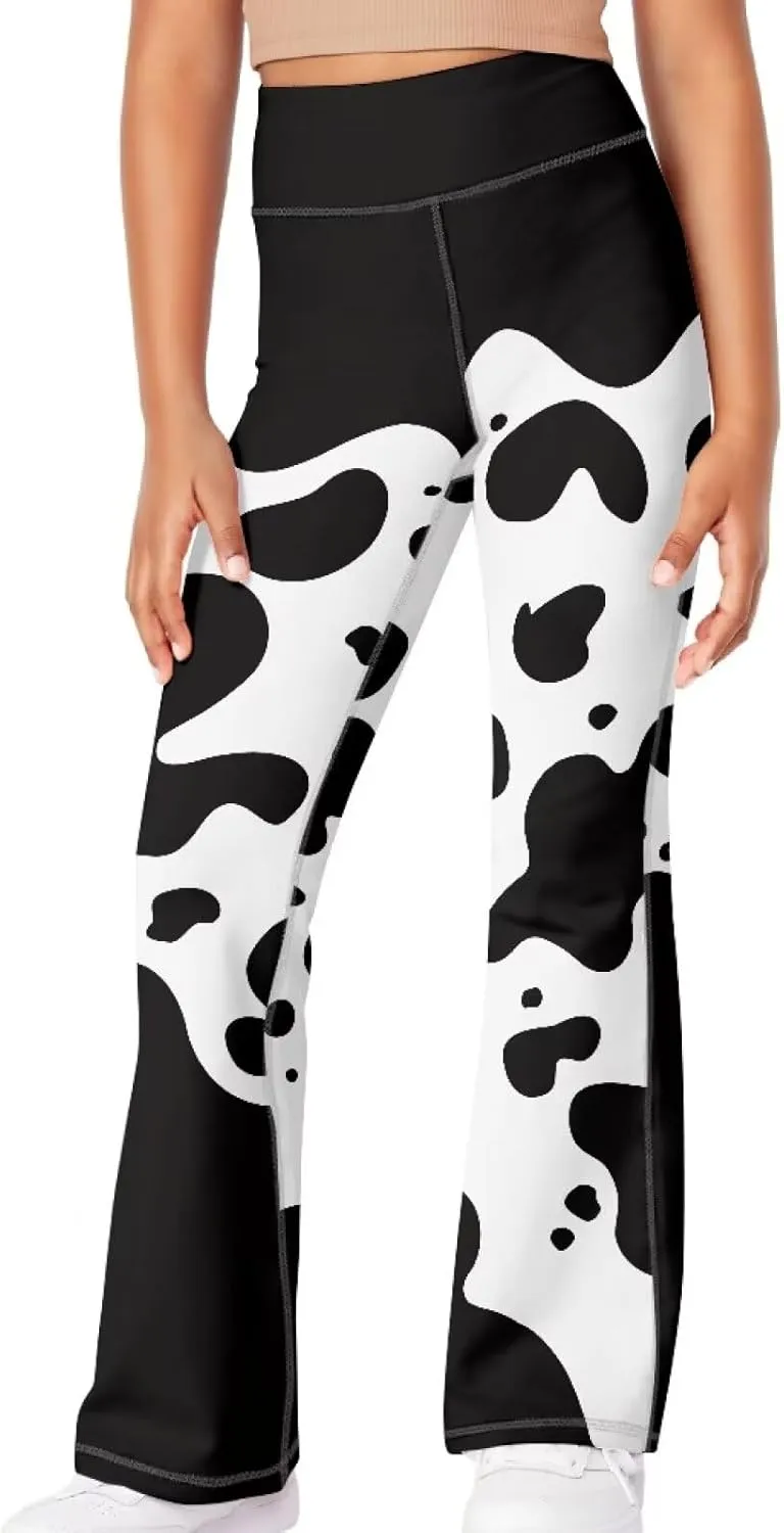 Ystardream Girls' Activewear Leggings Cute Flare Leggings for Girls Casual