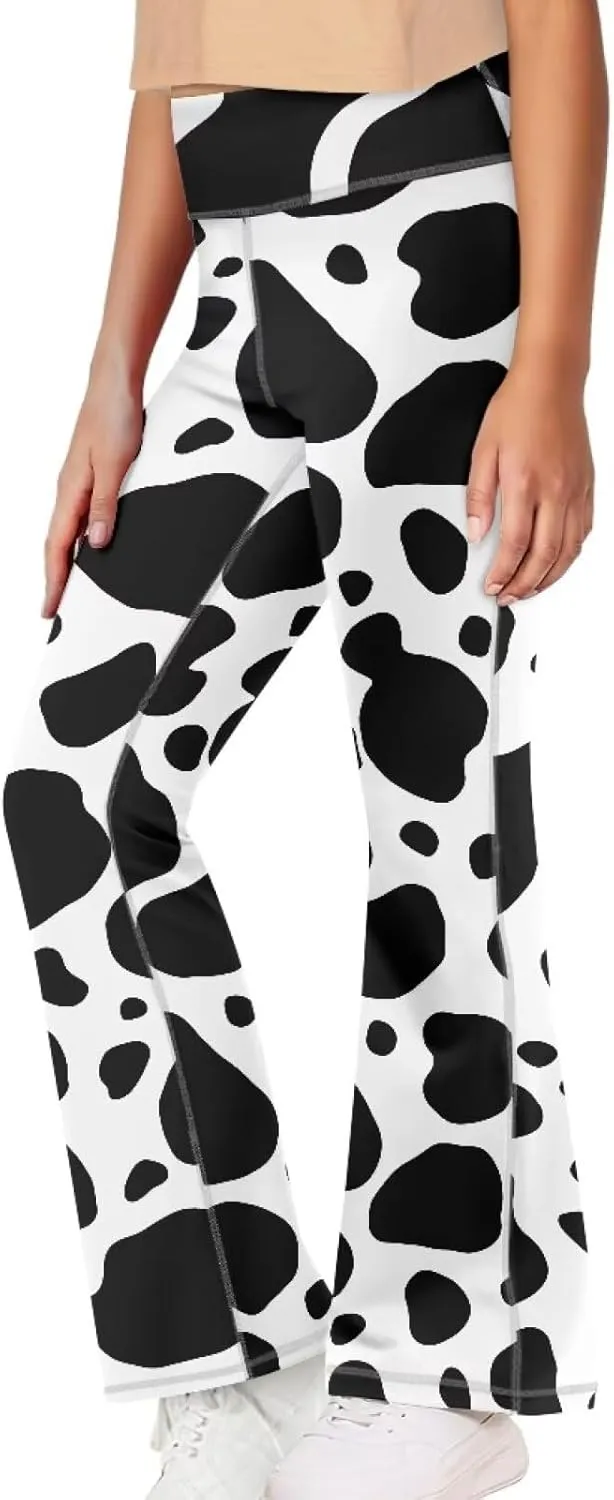 Ystardream Girls' Activewear Leggings Cute Flare Leggings for Girls Casual