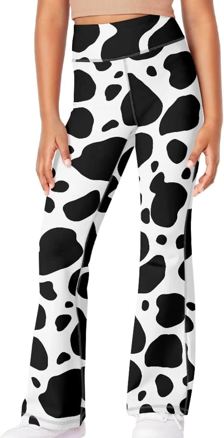 Ystardream Girls' Activewear Leggings Cute Flare Leggings for Girls Casual