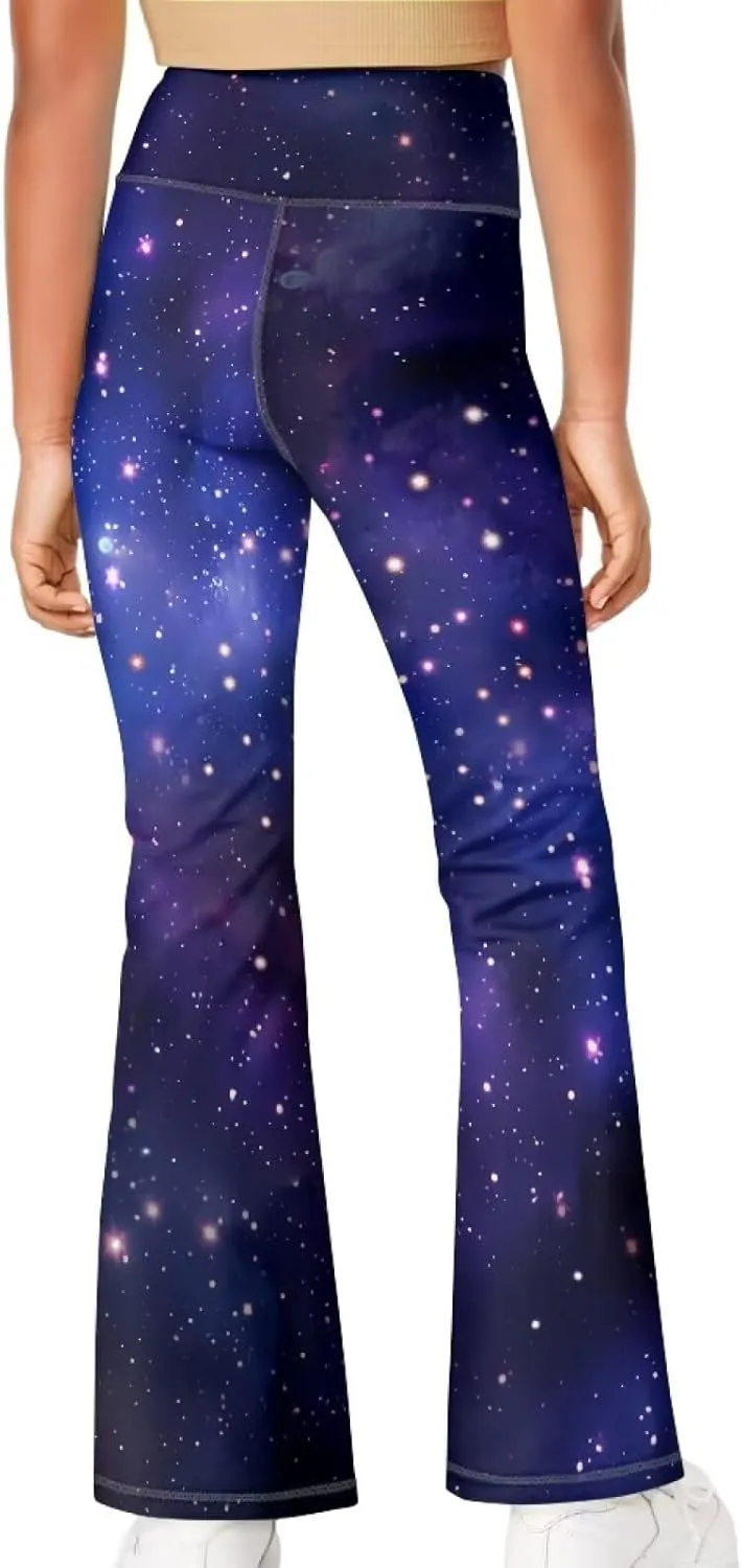 Ystardream Girls' Activewear Leggings Cute Flare Leggings for Girls Casual