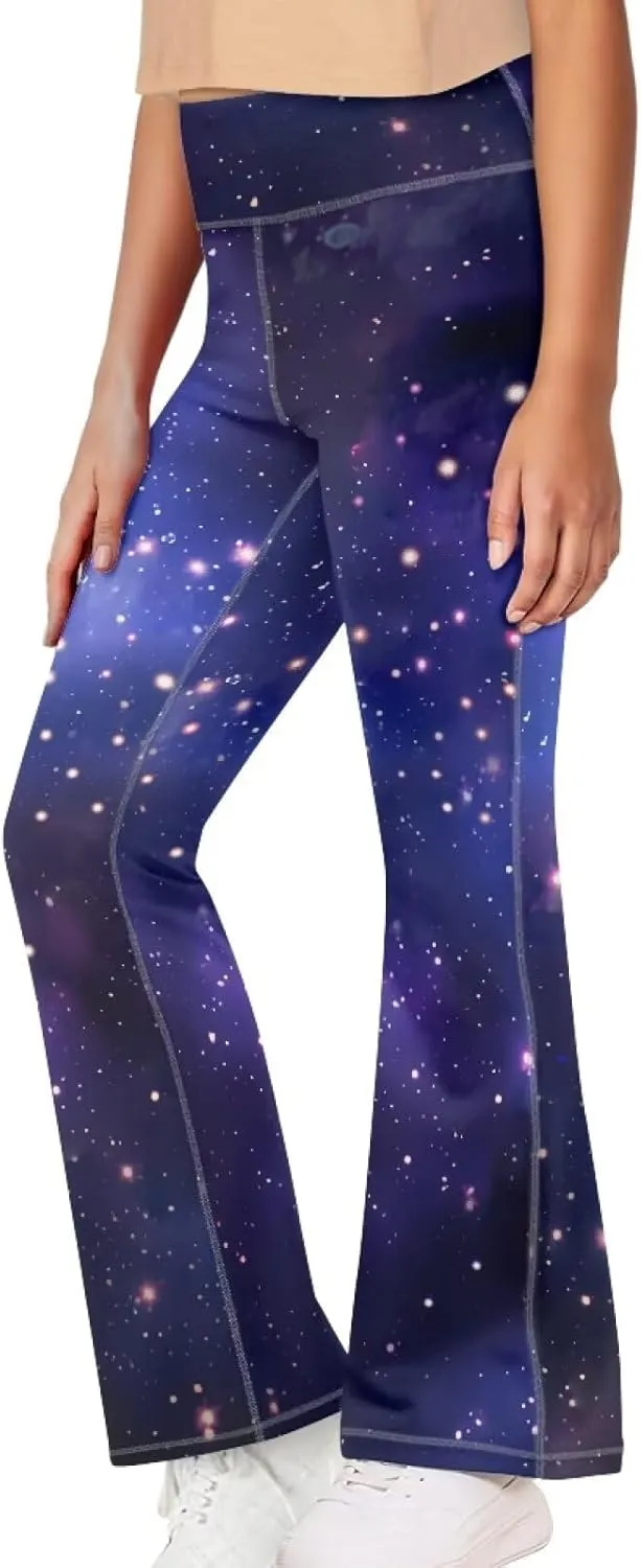 Ystardream Girls' Activewear Leggings Cute Flare Leggings for Girls Casual
