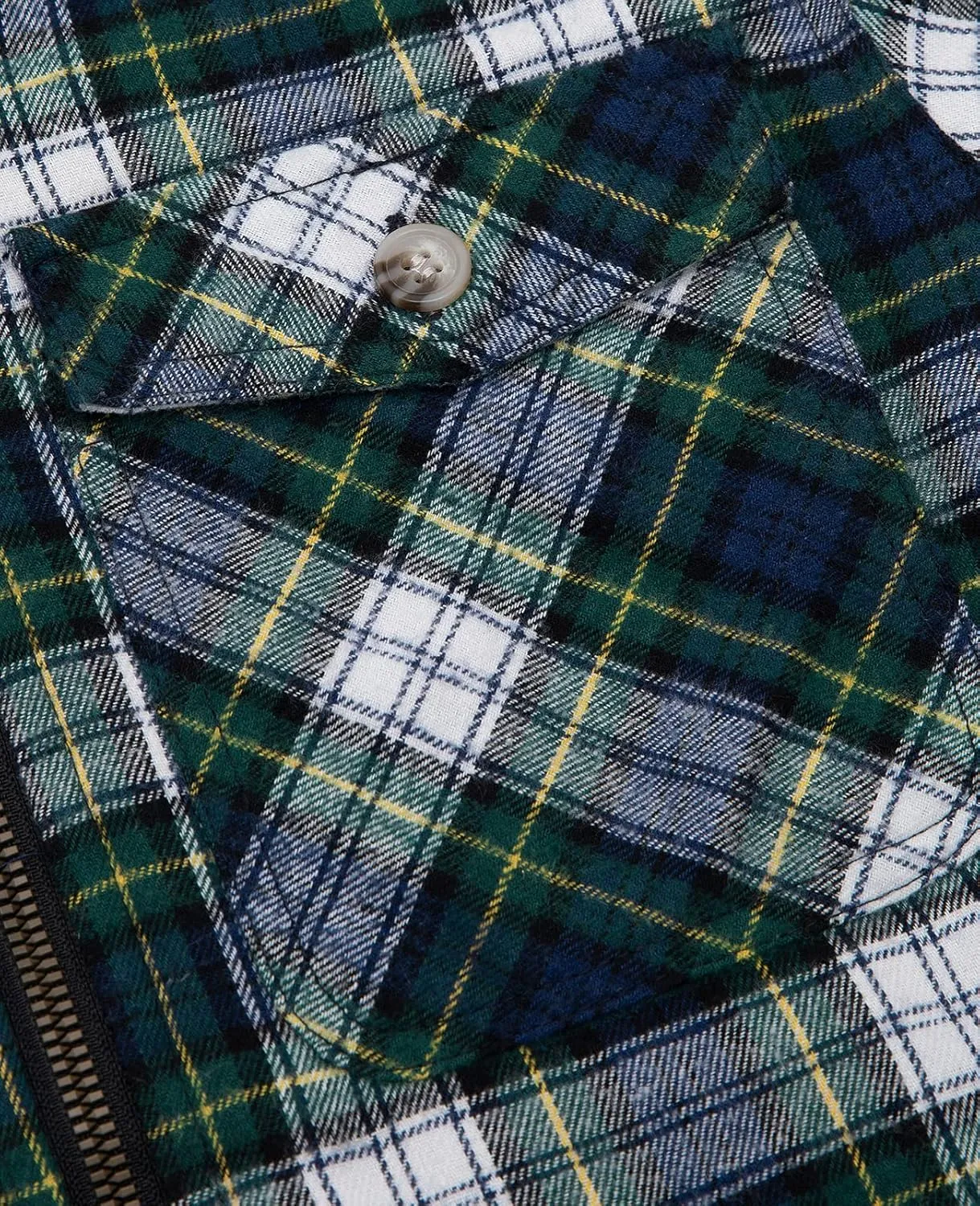 ZENTHACE Girls Sherpa Lined Full Zip Up Plaid Flannel Shirt Fuzzy Hooded Flannel Jacket with Hand Pockets