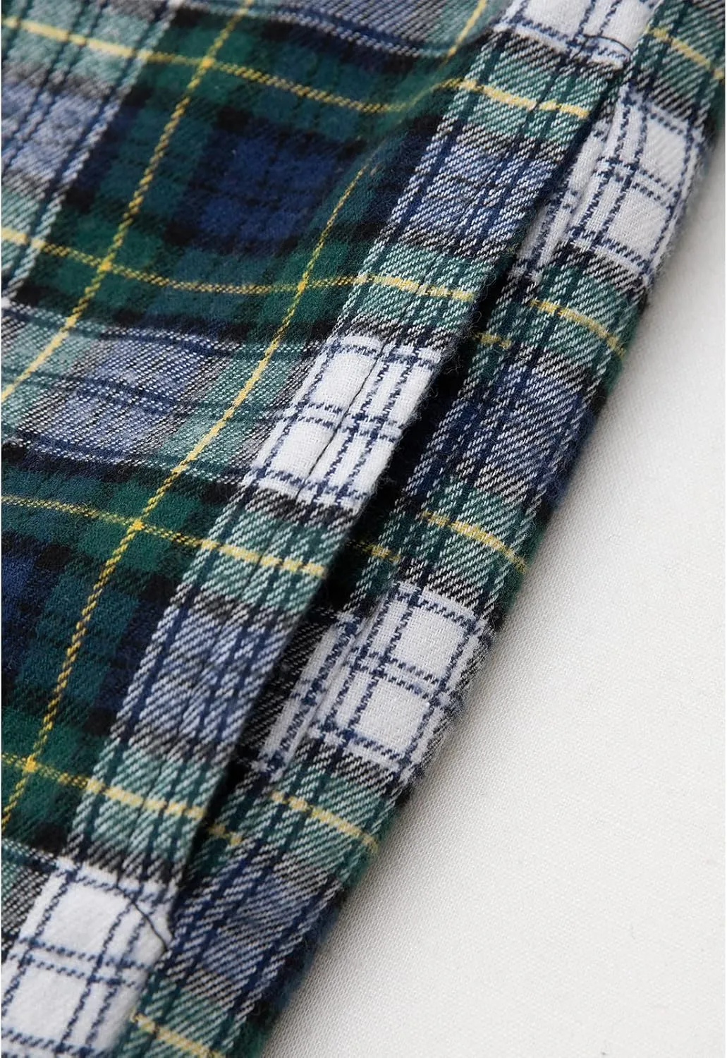 ZENTHACE Girls Sherpa Lined Full Zip Up Plaid Flannel Shirt Fuzzy Hooded Flannel Jacket with Hand Pockets